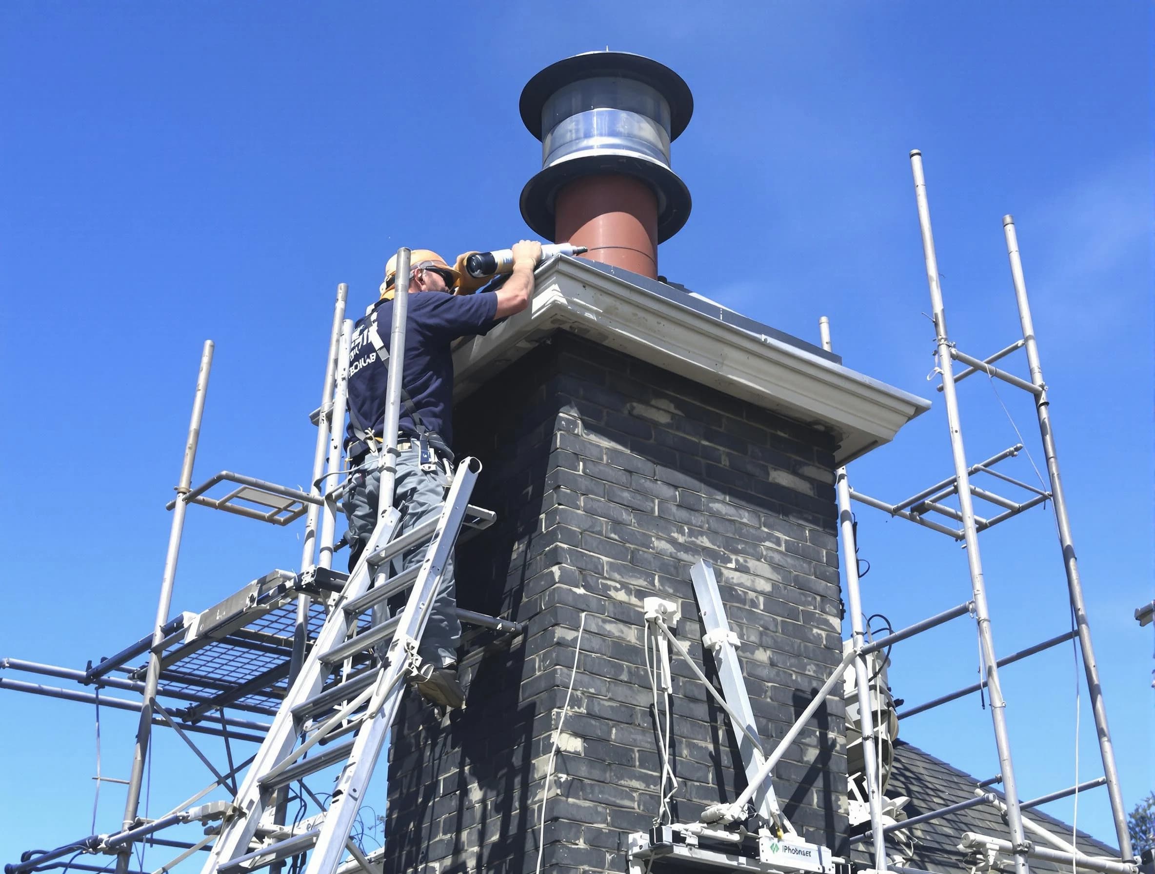Sturdy chimney crown finished by Chester Chimney Sweep in Chester, VA