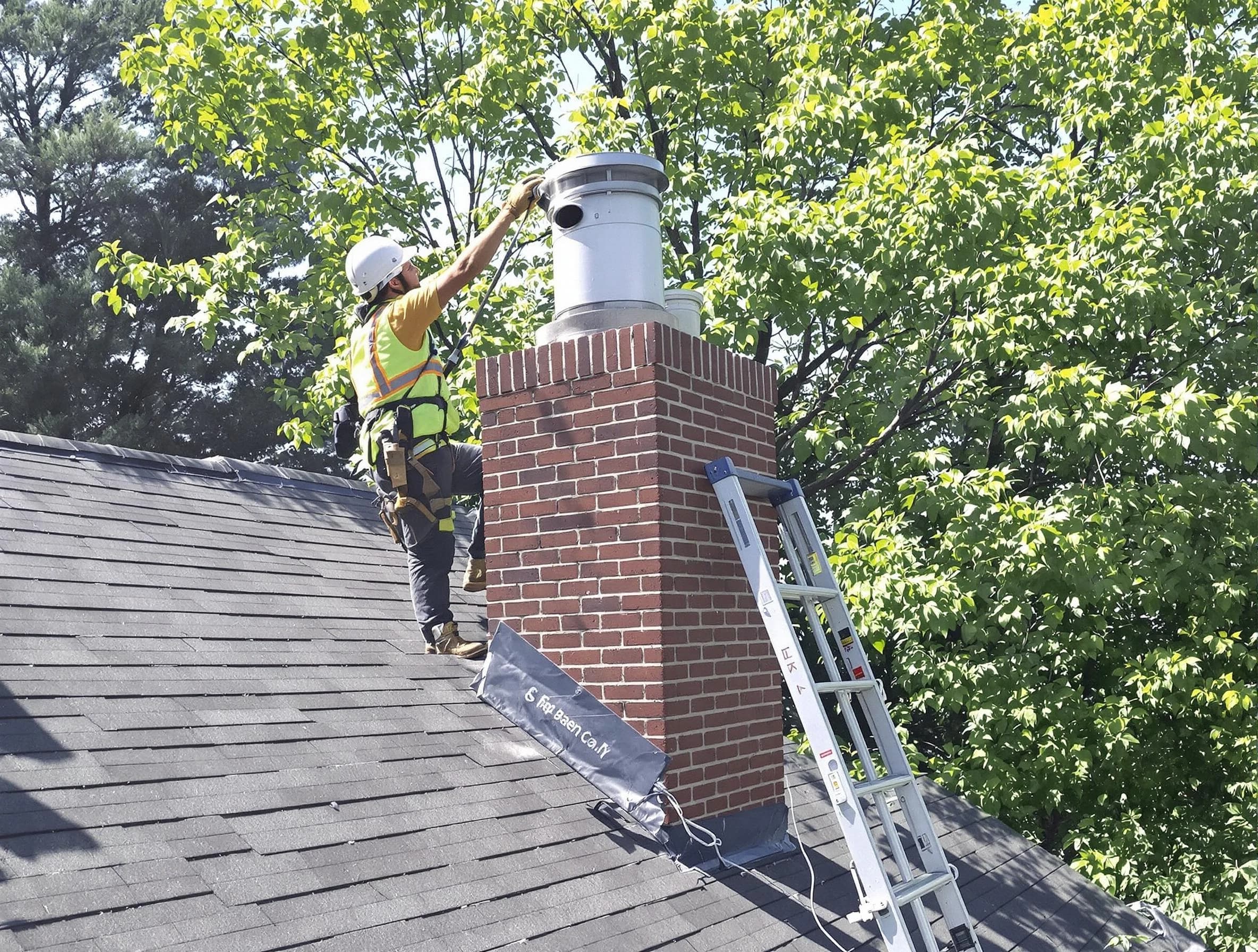 Chimney liner inspection by Chester Chimney Sweep in Chester, VA