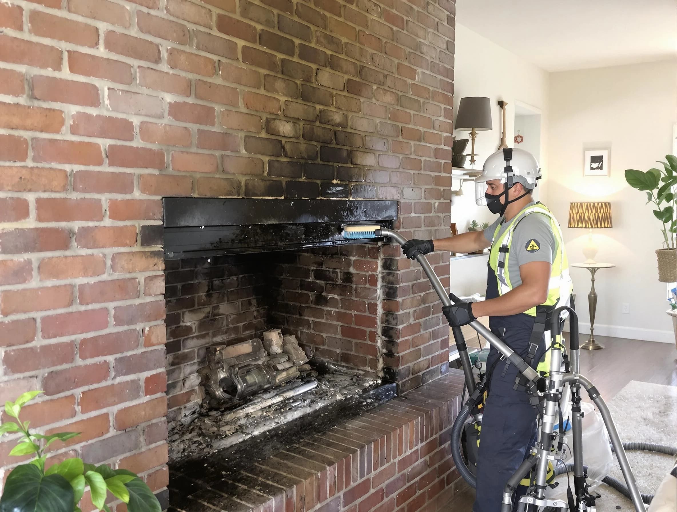 Chester Chimney Sweep providing fireplace cleaning services in Chester, VA