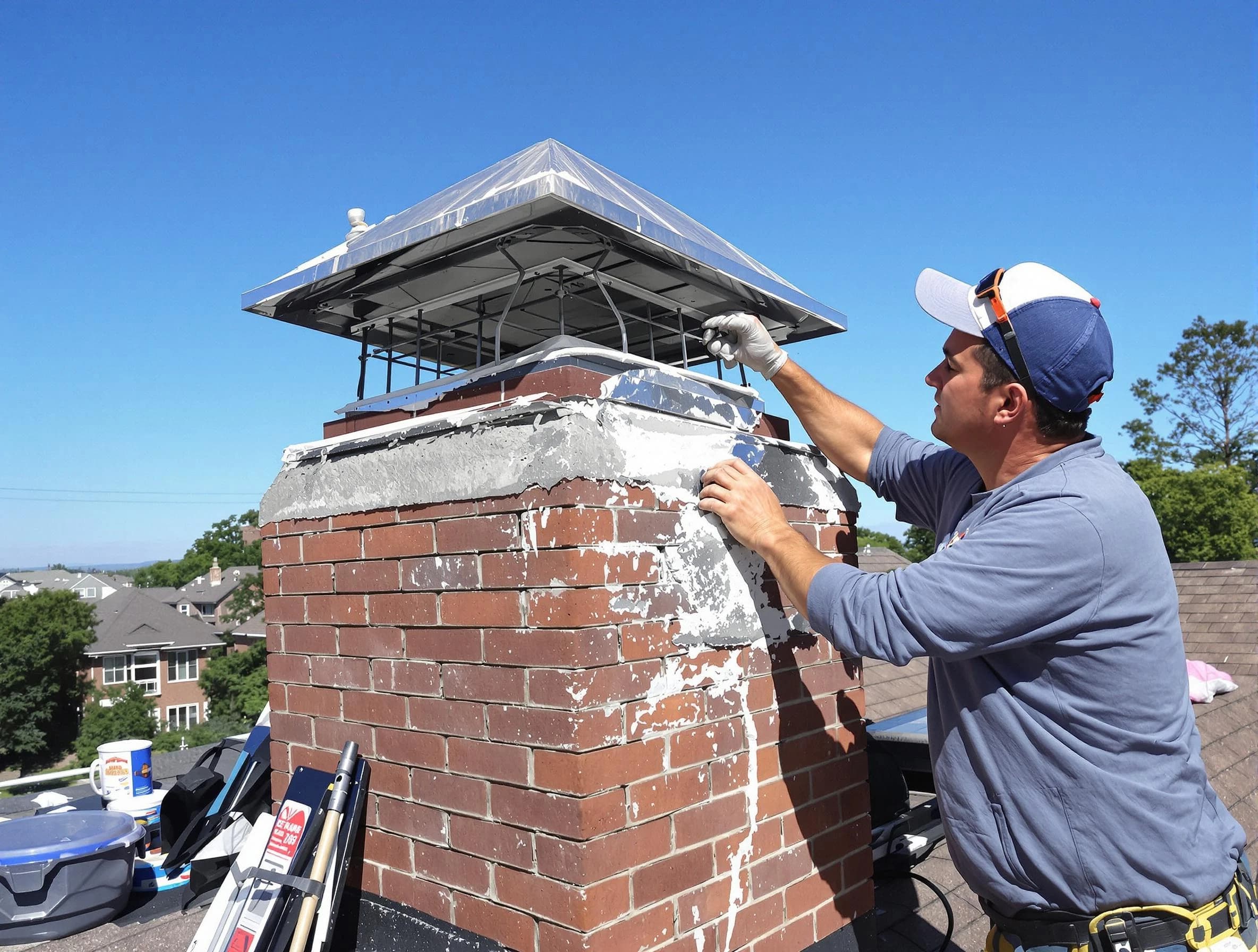 Chimney Crown Services service in Chester, VA