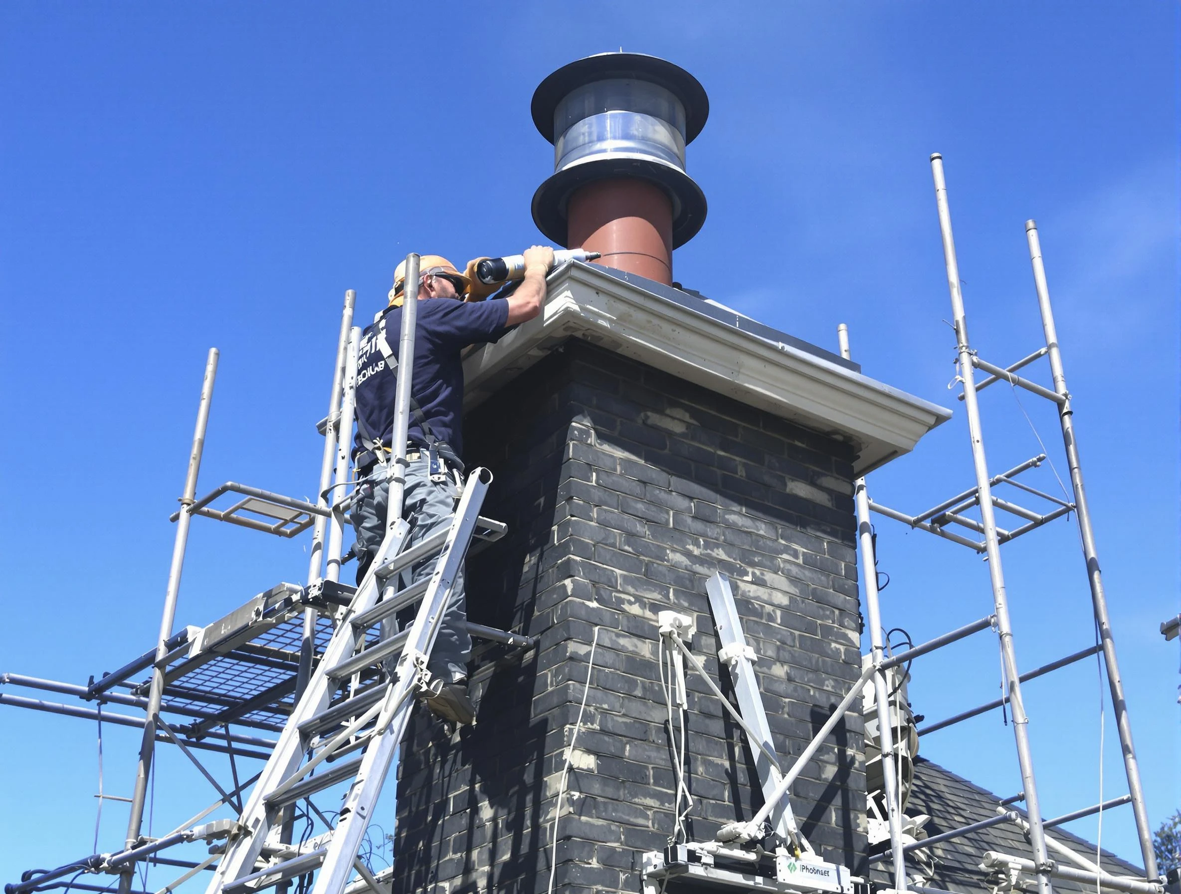 Sturdy chimney crown finished by Chester Chimney Sweep in Chester, VA