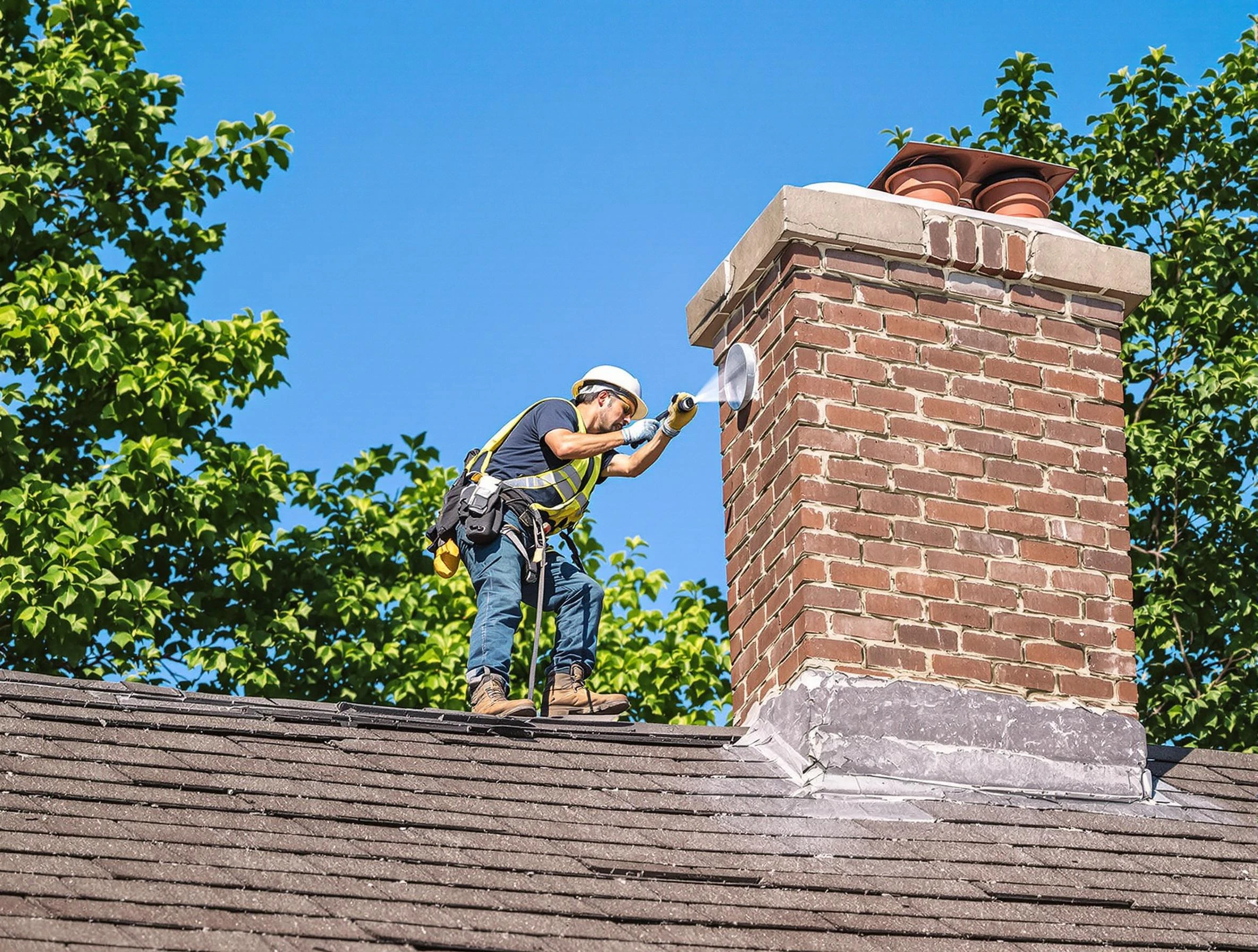 Chester Chimney Sweep performing an inspection with advanced tools in Chester, VA