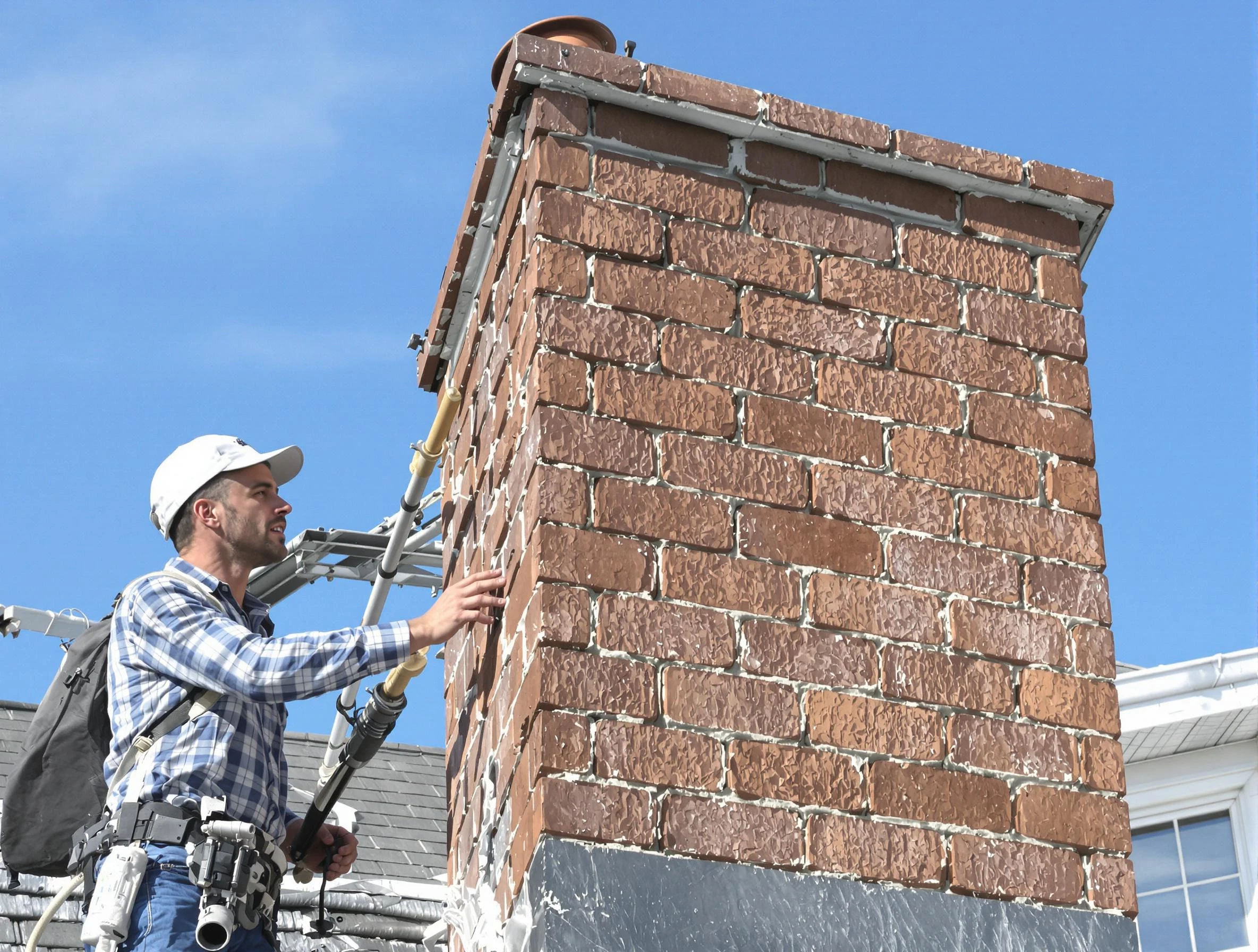 Brickwork for a chimney rebuild by Chester Chimney Sweep in Chester, VA