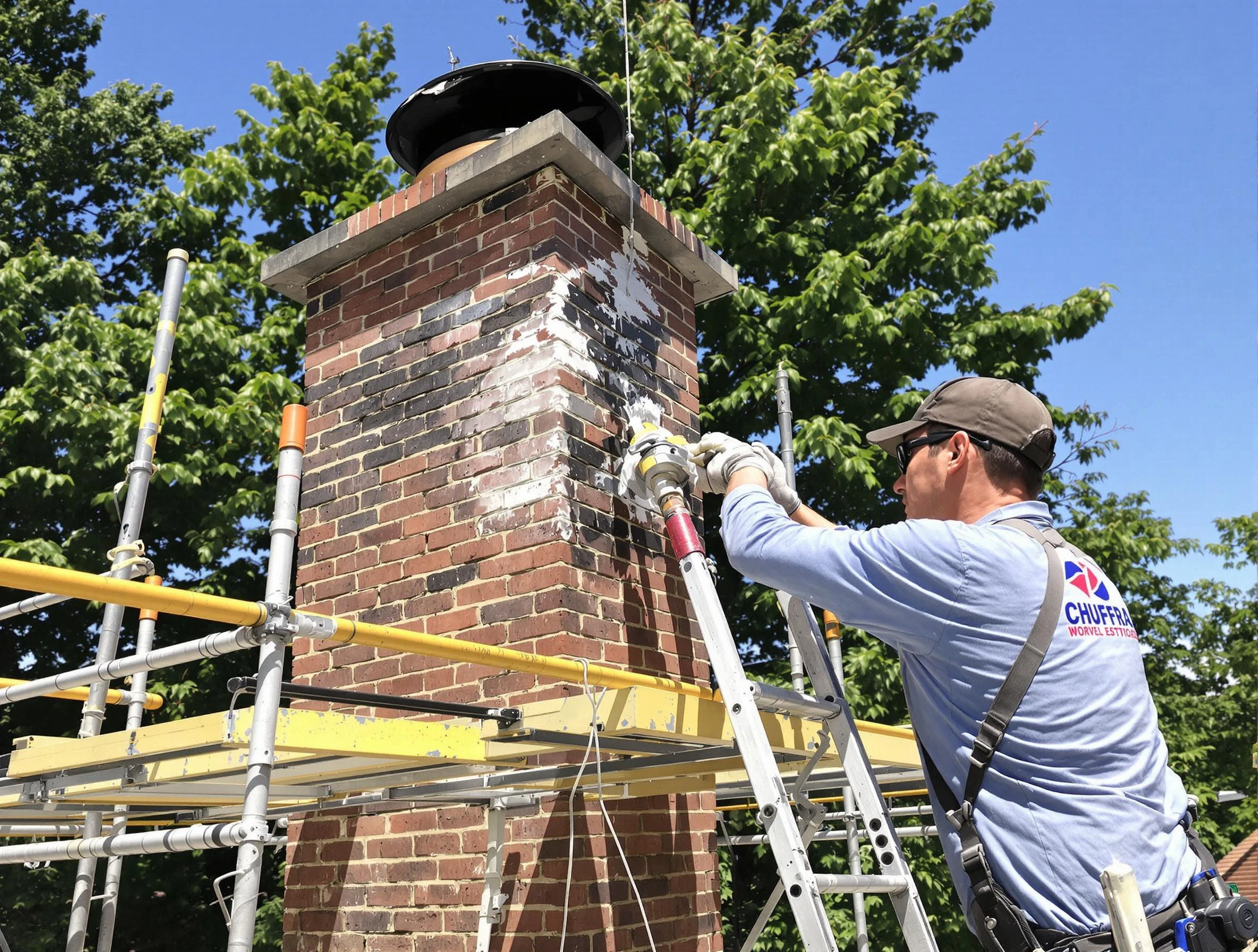 Structural chimney repair by Chester Chimney Sweep in Chester, VA