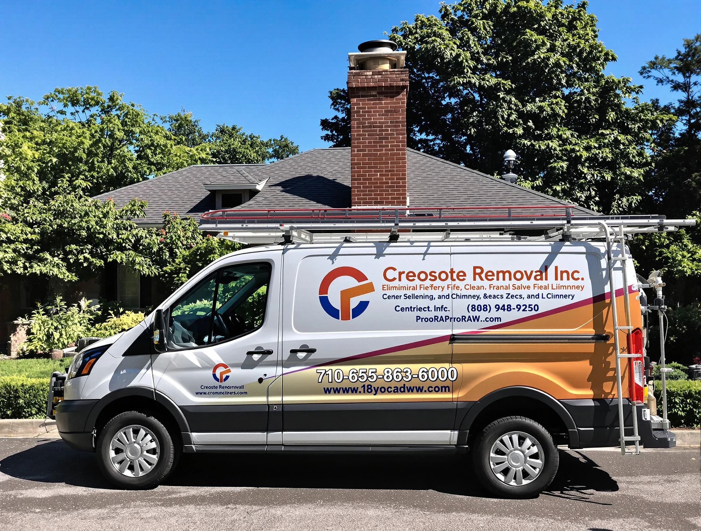 Chester Chimney Sweep technician removing creosote safely in Chester, VA